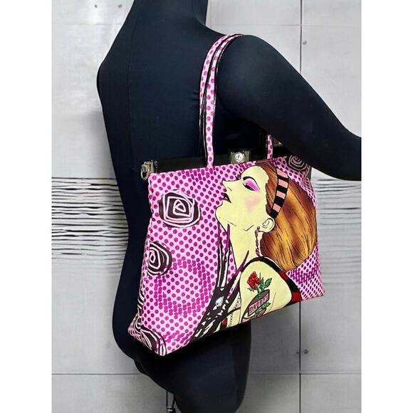 Y2K Isabella Fiore Daddy’s Girl Sequined Tote Bag - Picture 8 of 13